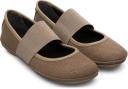 Camper Right - Ballerinas For Women - Grey, Size 37, Smooth Leather