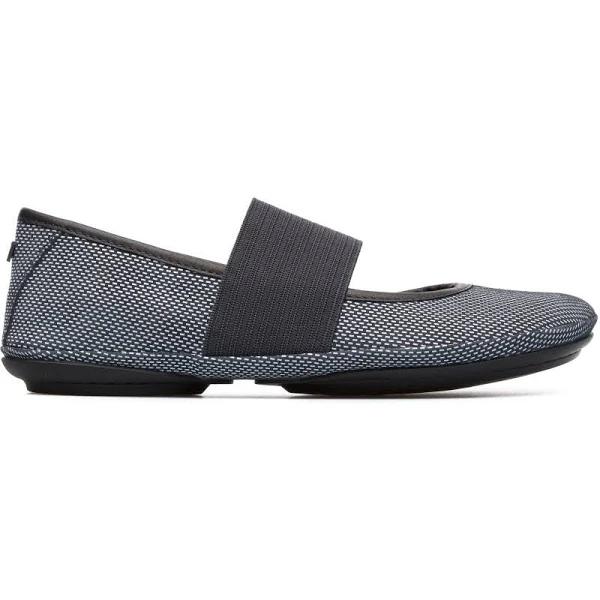 Camper Right - Ballerinas For Women - White, Grey, Black, Size 36, Smooth Leather