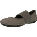 Camper Right Grey Leather Ballet Flats
