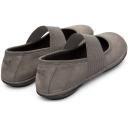 Camper Right Grey Leather Ballet Flats