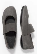 Camper Right Grey Leather Ballet Flats