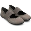 Camper Right Grey Leather Ballet Flats