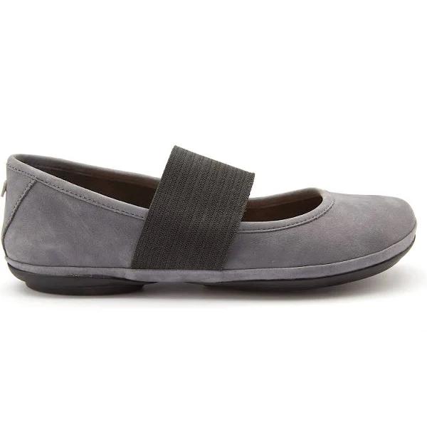 Camper Right Grey Leather Ballet Flats