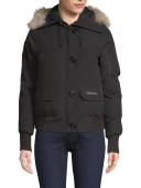 Canada Goose Black Chilliwack Hooded Bomber Jacket