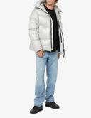 Canada Goose Men, Crofton puffer jacket, Silver, L, Jackets, Materialmix