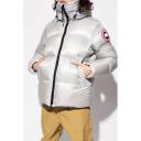 Canada Goose Men, Crofton puffer jacket, Silver, L, Jackets, Materialmix