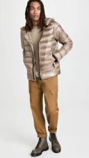Canada Goose Men's Crofton Quilted Hooded Jacket Tan