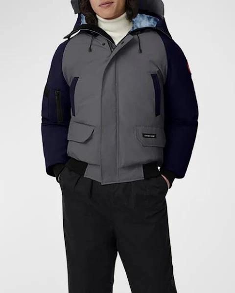 CANADA GOOSE Men'S Regeneration Chilliwack Puffer Bomber Jacket Grey