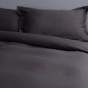 Canningvale Alessia Bamboo Cotton King Quilt Cover Set - Porcini Grey