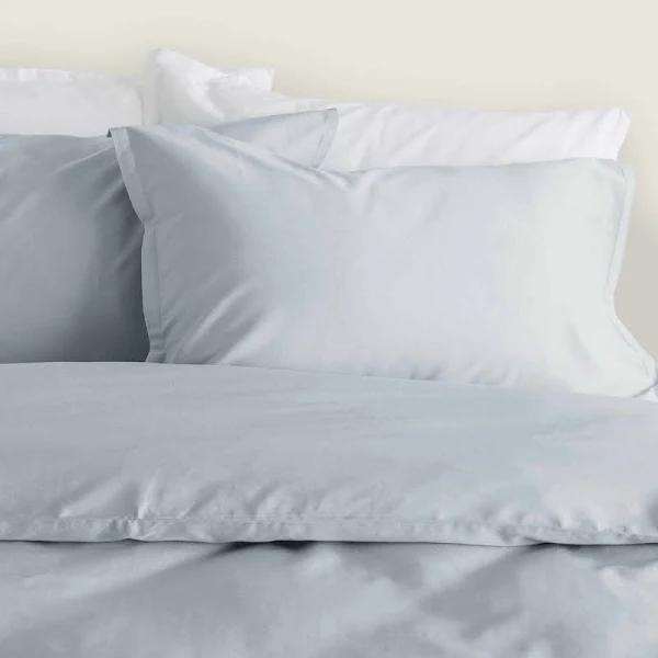 Canningvale Alessia Bamboo Cotton Queen Quilt Cover Set - Gelato Mint