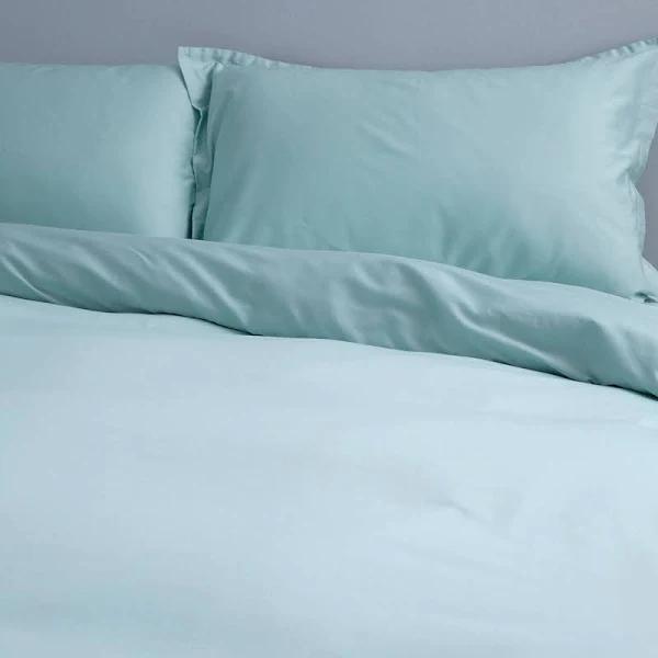 Canningvale Alessia Quilt Cover Sets - Gelato Mint, Super King, Hypoallergenic