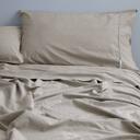 Canningvale Queen Bed Fitted Sheet Set Vintage Softwash Cotton Stone