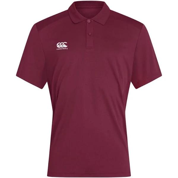 Canterbury Mens Club Dry Polo Shirt 2XL / Maroon
