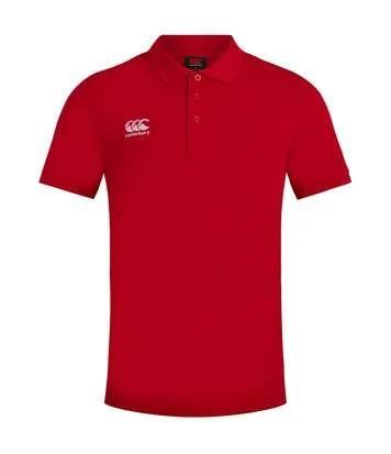 Canterbury Mens Waimak Polo Shirt Red - S