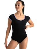 Capezio Color Pop Short Sleeve Square Back Leotard X-Small Women Dancewear