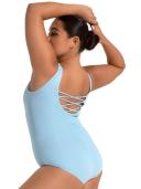 Capezio Studio Collection Lattice Back Tank Leotard Large Women Dancewear