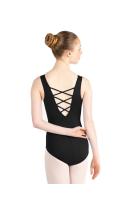 Capezio Studio Collection Lattice Back Tank Leotard Large Women Dancewear