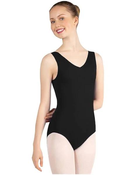 Capezio Studio Collection Lattice Back Tank Leotard Large Women Dancewear