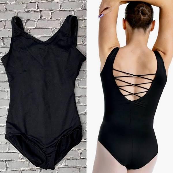 Capezio Studio Collection Lattice Back Tank Leotard X-Small Women Dancewear