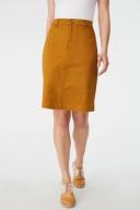 Capture Button Pencil Skirt - Chartreuse - Womens - Size 18 - Cotton - Ezibuy