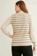 Capture Classic Striped Cardigan Navy Stripe - XXL