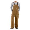 Carhartt Arctic Quilt Lined Duck Bib Overall For Mens Black 40/34 R03-BLK-34-40