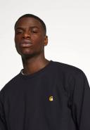Carhartt Chase Long Sleeve T-Shirt - Dark Navy Gold