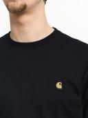 Carhartt Chase Long Sleeve T-Shirt - Dark Navy Gold