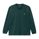 Carhartt Chase Mens Long Sleeve T-Shirt - Botanic / Gold