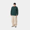 Carhartt Chase Mens Long Sleeve T-Shirt - Botanic / Gold