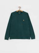 Carhartt Chase Mens Long Sleeve T-Shirt - Botanic / Gold