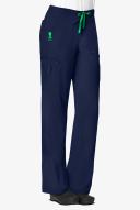 Carhartt Force Women's Petite Cross-Flex Cargo Scrub Pants - L - Navy