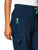 Carhartt Force Women's Petite Cross-Flex Cargo Scrub Pants - L - Navy