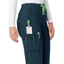 Carhartt Force Women's Petite Cross-Flex Cargo Scrub Pants - L - Navy