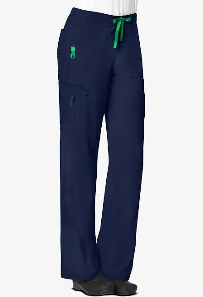 Carhartt Force Women's Petite Cross-Flex Cargo Scrub Pants - L - Navy