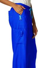 Carhartt Force Women's Petite Cross-Flex Cargo Scrub Pants - M - Royal