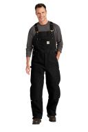 Carhartt Men's Loose Fit Firm Duck Insulated Bib Overall