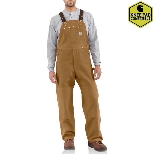 Carhartt Mens Duck Triple Stitch Bib Overalls Suspender Pants Trousers