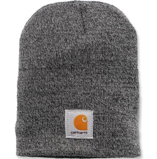 Carhartt Mens & Womens Acrylic Knit Beanie Hat Grey/Coal Heather One Size