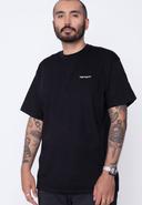 Carhartt S/S Script Embroidery T-Shirt - Black / White