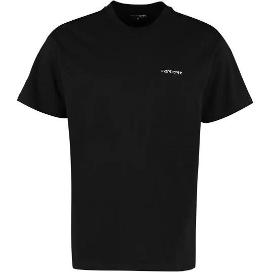 Carhartt S/S Script Embroidery T-Shirt - Black / White