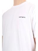 Carhartt S/S Script Embroidery T-Shirt - White / Black