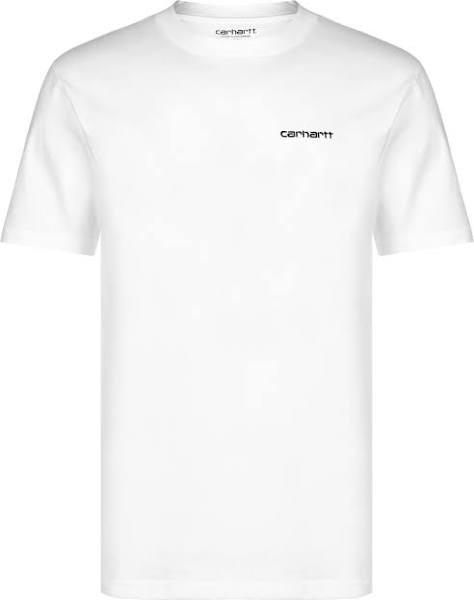 Carhartt S/S Script Embroidery T-Shirt - White / Black