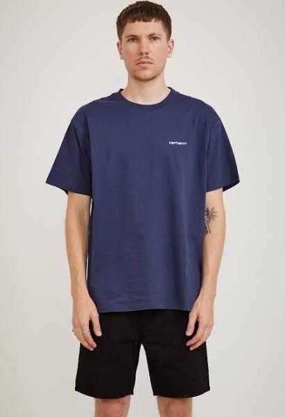 Carhartt Script Embroidery Mens T Shirt - Enzian White