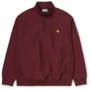 Carhartt WIP American Script Half Zip Sweatshirt Beige L