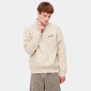 Carhartt WIP American Script Half Zip Sweatshirt Beige L