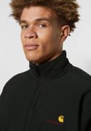 Carhartt WIP American Script Half Zip Sweatshirt in Green