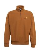 Carhartt WIP American Script Half Zip Sweatshirt M / Brown / Larch