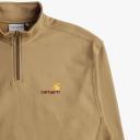 Carhartt WIP American Script Half Zip Sweatshirt M / Brown / Larch