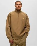 Carhartt WIP American Script Half Zip Sweatshirt M / Brown / Larch